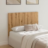 VidaXL Tăblie de pat cu LED, stejar artizanal, 120x1,5x80 cm, lemn