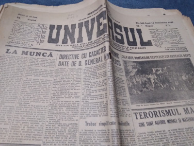ZIARUL UNIVERSUL 14 OCTOMBRIE 1940 foto