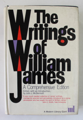 THE WRITINGS OF WILLIAM JAMES , A COMPREHENSIVE EDITION , edited by JOHN J. McDERMOTT , 1968 foto