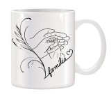 Cana alba ceramica personalizata Familie , INOVATIX&reg;. 330ml, Oem