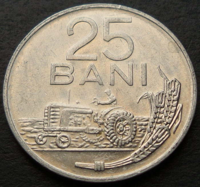 Moneda 25 BANI - RS ROMANIA, anul 1982 *cod 2874 A = XF