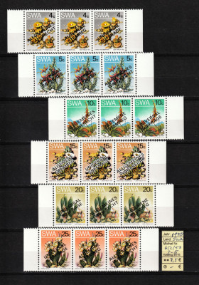 Namibia (SWA), 1978 | Plante - Supratipar Votul universal | Completă - MNH | aph foto