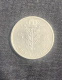Moneda 5 franci 1960 Belgia, Europa