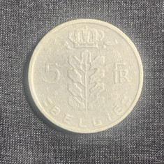 Moneda 5 franci 1960 Belgia