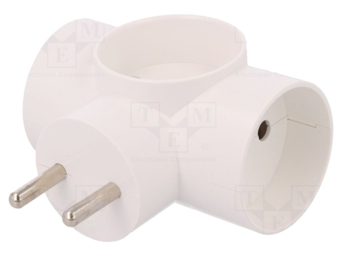 Conector Alimentare AC Splitter 2P 250V 16A