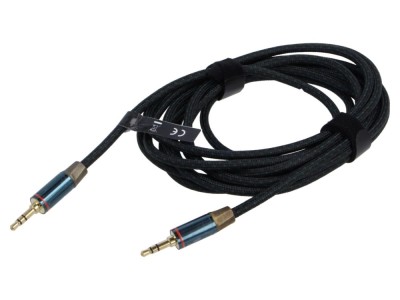 Cablu Jack 3,5mm mufă 3m Aurit foto