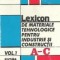 Lexicon de materiale tehnologice pentru industrie si constructii, Volumul I A-C