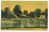 4628 - BUZIAS, Timis, lac, fantani arteziene - old postcard - used - 1912, Circulata, Printata