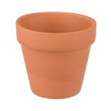 Ghiveci Flori, Ceramic, Teracotă, Diametru 6.5cm, &Icirc;nălțime 6cm, Capacitate 0.08L, Oem