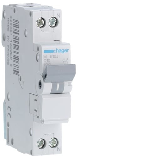 Siguranta automata 6A 1P+N Curba C 6Ka Hager ML506J