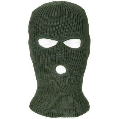 Cagula Acrylic, Groasa si Elastica, Adult Balaclava &amp;quot;3 gauri&amp;quot; Green MFH 10903B foto