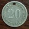 Moneda Germania - 20 Pfennig 1875 - D - Argint