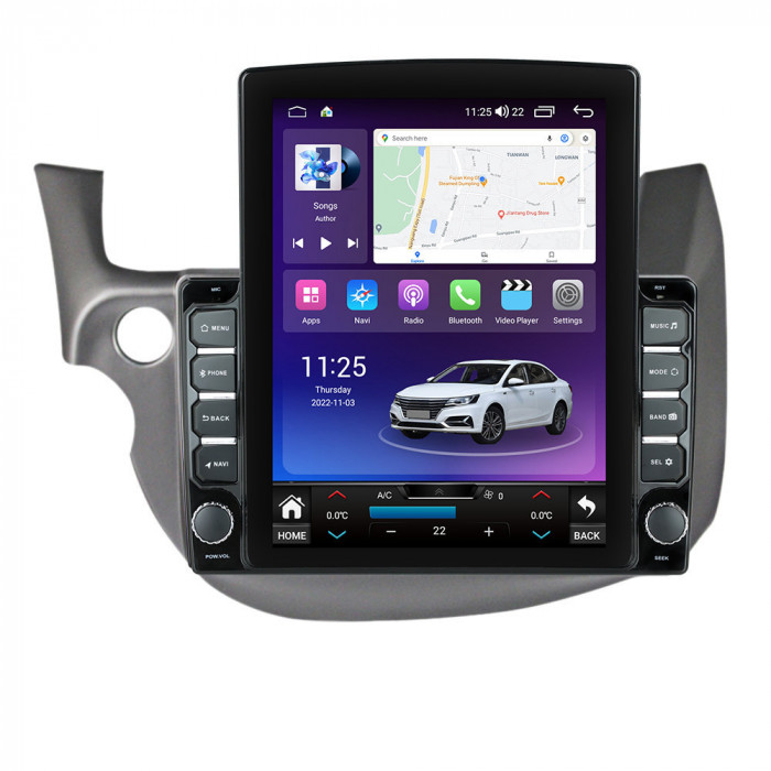 Navigatie dedicata cu Android Honda Jazz III 2007 - 2013, 8GB RAM, Radio GPS