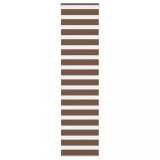 vidaXL Jaluzea tip zebra maro lățime țesătură 60,9 cm poliester
