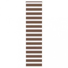 Jaluzea tip zebra maro lățime țesătură 60,9 cm poliester foto