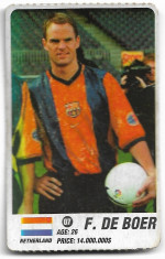 Cartona?e cu fotbali?ti - EURO 2000 - F. De Boer - Olanda - numarul 7 foto