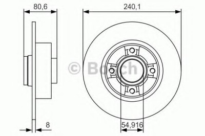 Disc frana RENAULT CLIO III (BR0/1, CR0/1) (2005 - 2012) BOSCH 0 986 479 S37 foto