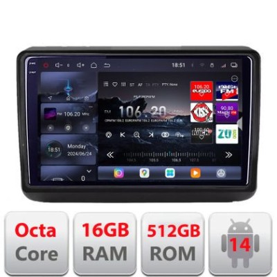 Navigatie Jeep Grand Cherokee 2014-2019 Edotec Kit-JGG 8 core QLED 2K 16+512 360 Android Waze USB Navigatie Internet Youtube Radio CarStore Technology foto
