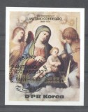 Korea 1983 Paintings, Antonio Correggio, imperf. sheet, used T.263, Stampilat