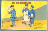 AX 93 CP VECHE INTERBELICA-UMORISTICA MILITARA -VIATA MILITARA-CONCERT INTESTINE, Franta, Necirculata, Printata