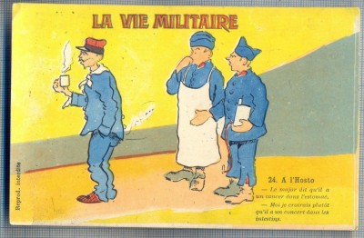 AX 93 CP VECHE INTERBELICA-UMORISTICA MILITARA -VIATA MILITARA-CONCERT INTESTINE foto