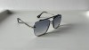 Ochelari Soare Barbati Lentile Mari Gri Argintii UV400 Rectangulari Metal Policarbonat Husa Laveta