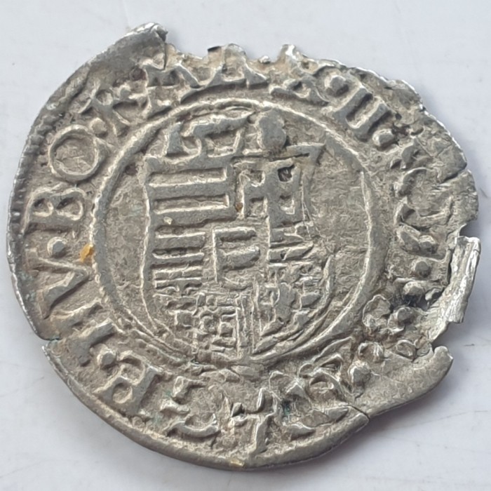 Ungaria 1 denar 1578 kb argint Maximilian ll