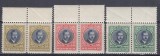 ROMANIA 1930 LP 88 REGELE CAROL II - LONDRA PERECHE SERII MNH