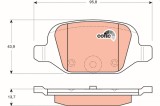 TRW GDB1384 COTEC set placute frana,frana disc