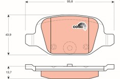 TRW GDB1384 COTEC set placute frana,frana disc