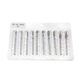 Set de capete de freză de diamant pentru manichiură, 10 bucăți, 01