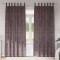 Draperie cu perdele 2 pcs Maro 245 x 140 cm Catifea