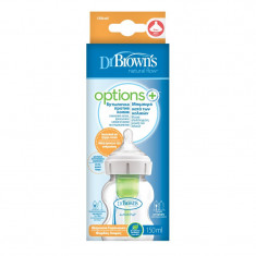 Biberon anti-colici cu gat larg Options+, 150ml, Dr. Brown's