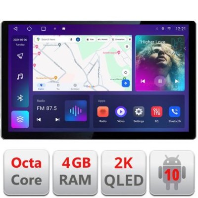 Navigatie dedicata Hummer H2 2008-2009 Edonav ecran 13&amp;quot; 2K 8 si 128 Android Waze USB Navigatie 4G 360 Toslink Youtube Radio KIT-H2 V1 CarStore Technol foto