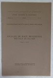ANALIZE DE ROCE , MINEREURI , METALE SI ALIAJE (1934 -1937 ) , APARUTA 1939