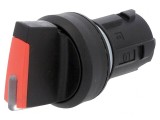 Comutator Rotativ 22mm Roșu IP67 2 Poziții
