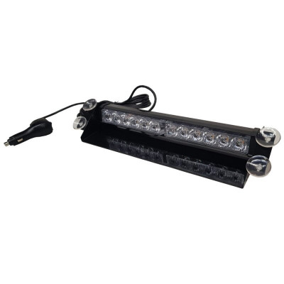 Girofar stroboscopic 2x6LED cu ventuze pentru parbriz interior 12/24V - Galben S8965 foto