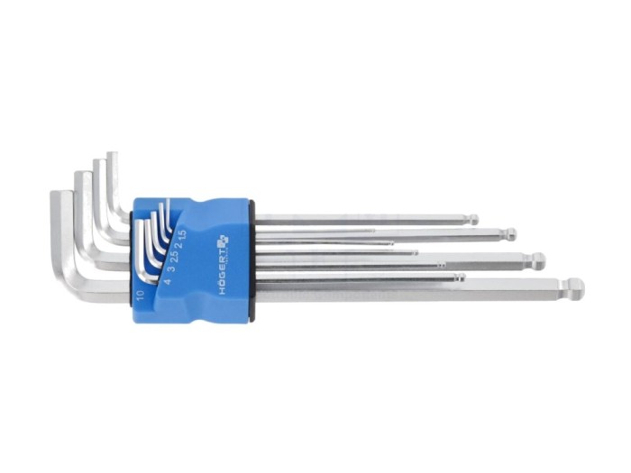 Set chei imbus sferic lung 9 bucăți