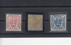 1864 LP 11 LP 12 LP 13 PRINCIPATELE UNITE EM. a II-a POINCON L.PASCANU SERIE MNH foto