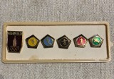 Set complet de Insigne Jocurile Olimpice de la Moscova 1980