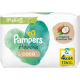 Pampers Harmonie Coconut Pure Șervețele umede pentru copii 4x44 buc