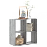 VidaXL Bibliotecă, gri sonoma, 68,5x32x68,5 cm, lemn prelucrat 852830