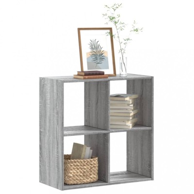 vidaXL Bibliotecă, gri sonoma, 68,5x32x68,5 cm, lemn prelucrat 852830 foto