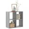 vidaXL Bibliotecă, gri sonoma, 68,5x32x68,5 cm, lemn prelucrat 852830