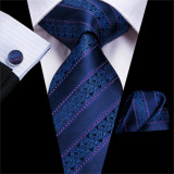 Set cravata + batista + butoni - matase - model 15