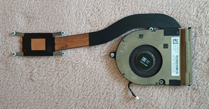 Cooler si Radiator Fan Heatsink ThinkPad L14 Gen1, FRU 5H40S72942
