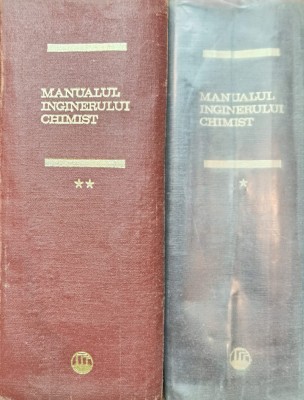 Manualul Inginerului Chimist Vol.1-2 - Colectiv ,555426 foto