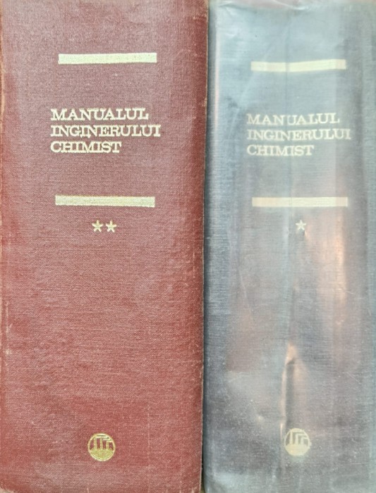 Manualul Inginerului Chimist Vol.1-2 - Colectiv ,555426