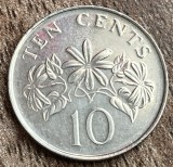 C50 - Moneda foarte veche - Singapore - 10 centi - 2011