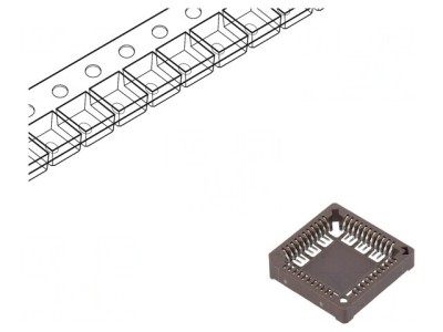 Soclu PLCC44 SMT pentru Circuite Integrate Cositorit 1A foto